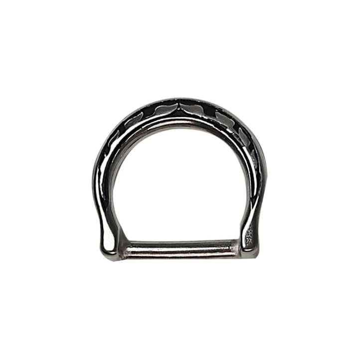 FLORAL Des breast collar w/ black patina