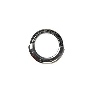 ANNEAUX DE FIXATION DE SANGLE FLORAUX AVEC PATINE NOIRE