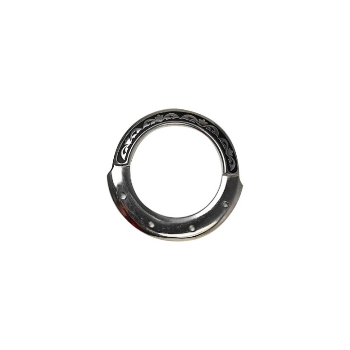 ANNEAUX DE FIXATION DE SANGLE FLORAUX AVEC PATINE NOIRE