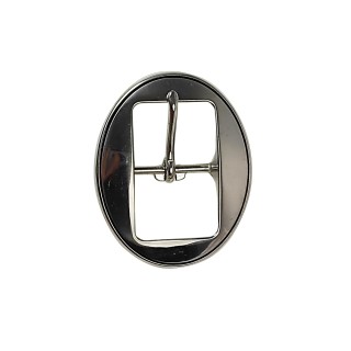 Boucle double ovale liseré patine noire