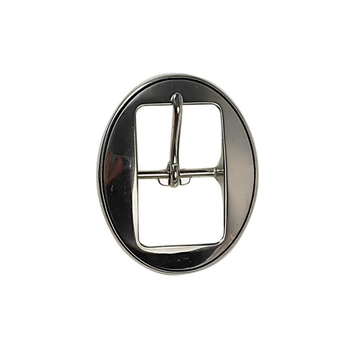 Boucle double ovale liseré patine noire