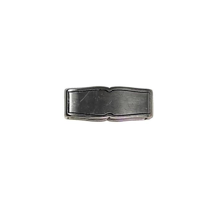 Passant smooth liseré patiné noire