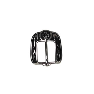 Boucle heel iron cross avec patine noire
