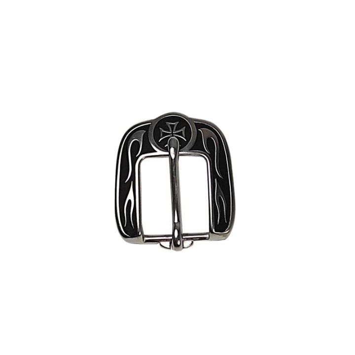 Boucle heel iron cross avec patine noire