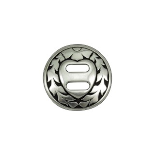 Concho slotted heart avec patine noire