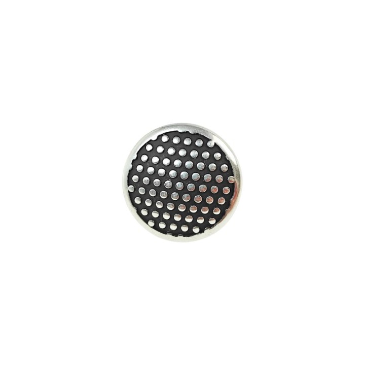 Concho polka dot avec vis chicago et patine noire