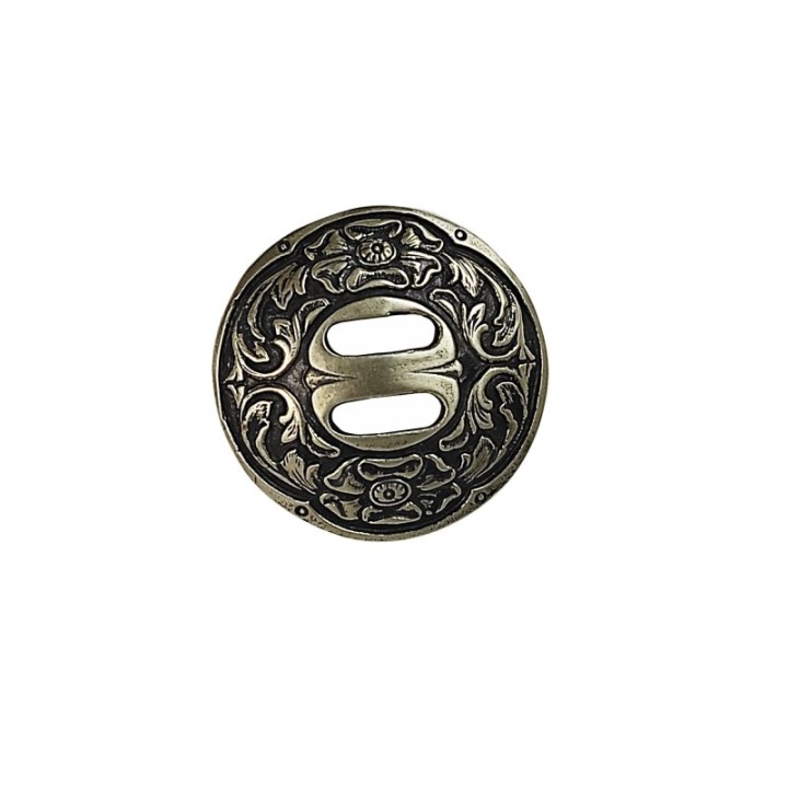 Concho slotted floral bronze