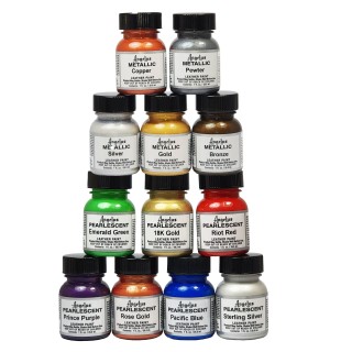 Kit de 12 peinture perlé et métallique