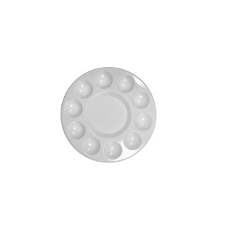 Palette de Peinture en Plastique Blanc