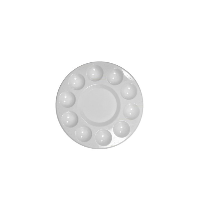 Palette de Peinture en Plastique Blanc
