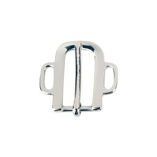 Boucle inox / stainless steel demi lune 2 passants
