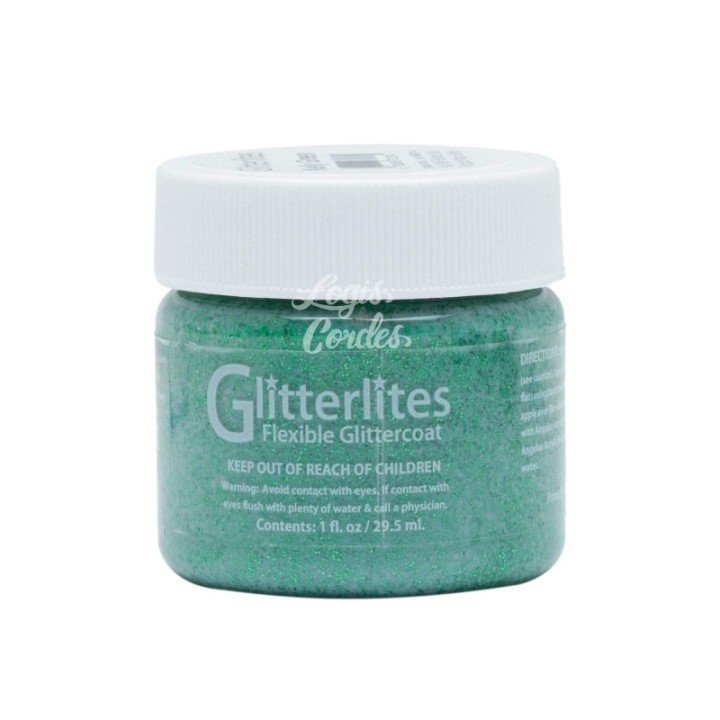 Angelus Glitterlites Paint 1 OZ Kelly Green