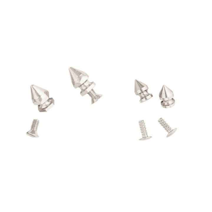 Hex Screw Back Spike Nickel Over Brass, 5/8"