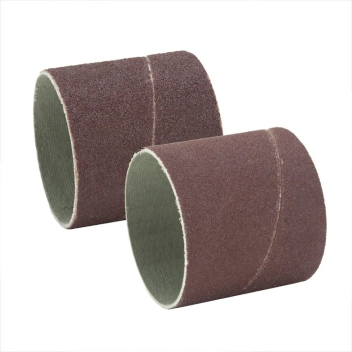 Sanding sleeve for Craftplus® bench top burnisher.