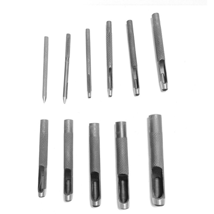 Set d'outil de poinçonnage rond 11 pièces