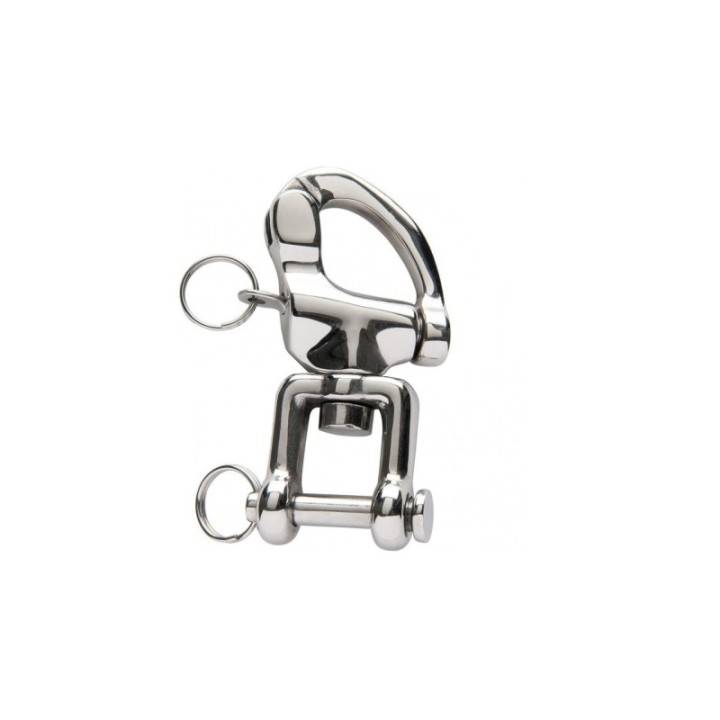 Mousqueton Inox / Stainless Steel 35mm attelage oeil tournant