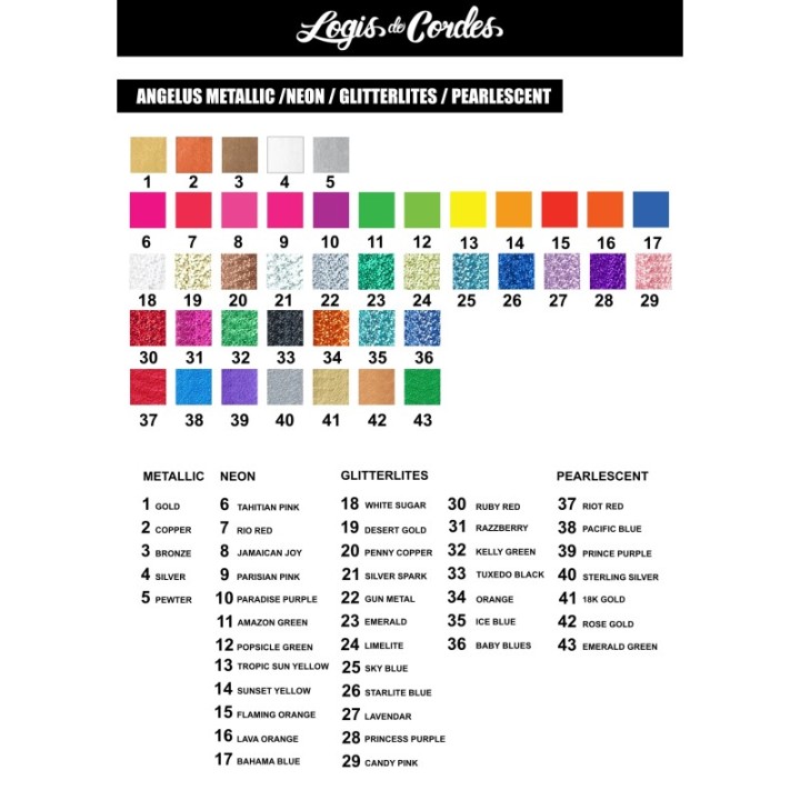 Angelus Kit Néon 6 couleurs