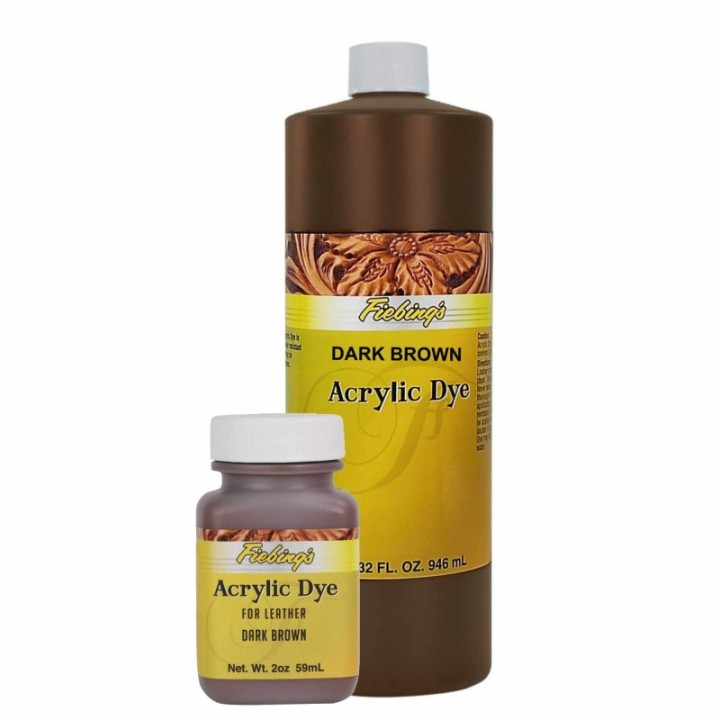 Fiebing's Acrylic Dye Marron foncé/Dark Brown