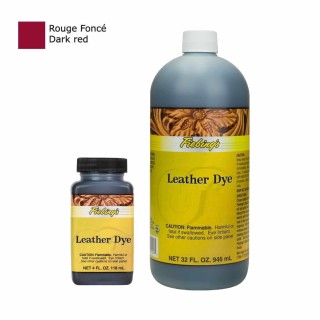 Leather Dye Rouge foncé/Dark red Fiebing's