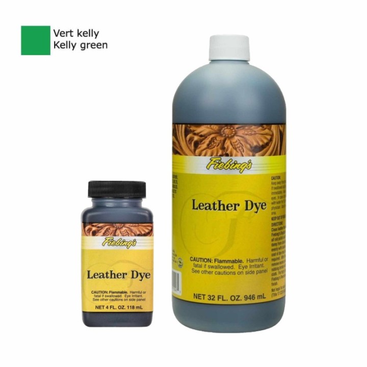 Leather Dye Vert Kelly/Kelly green Fiebing's