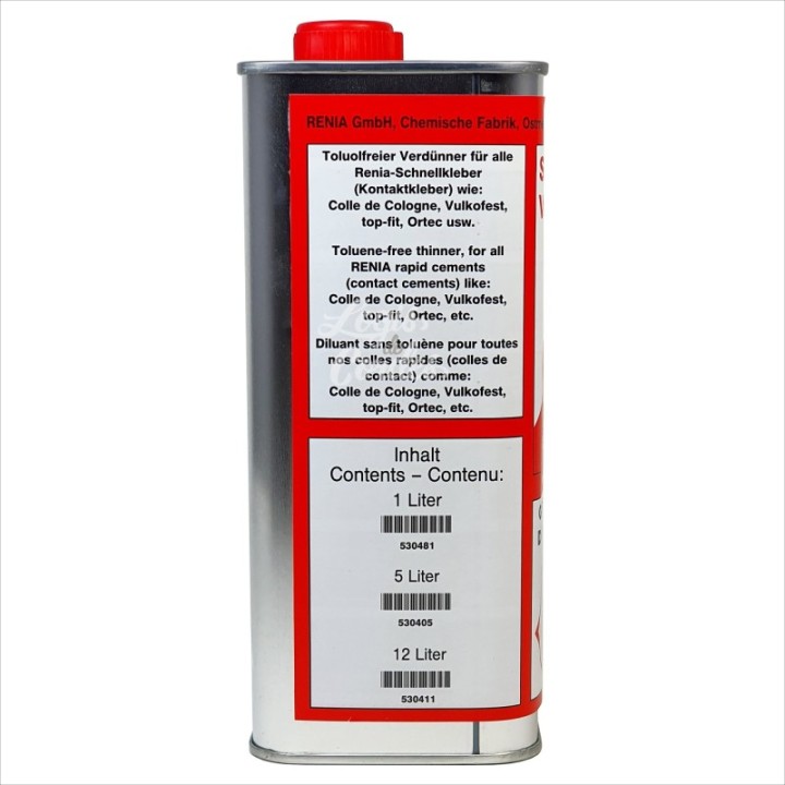 RENIA  Thinner  Diluant pour colle 850g