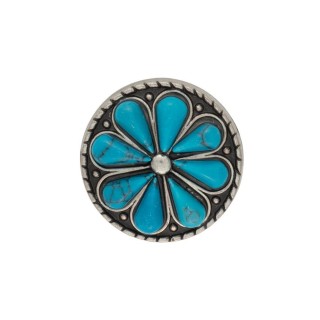 Concho fleur turquoise