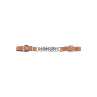 Weaver - Harness Leather 4-1/4" Double Flat Link Chain Curb Strap