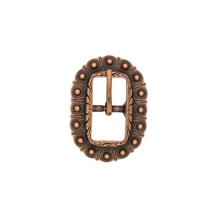 Oval Berry Buckle antique copper