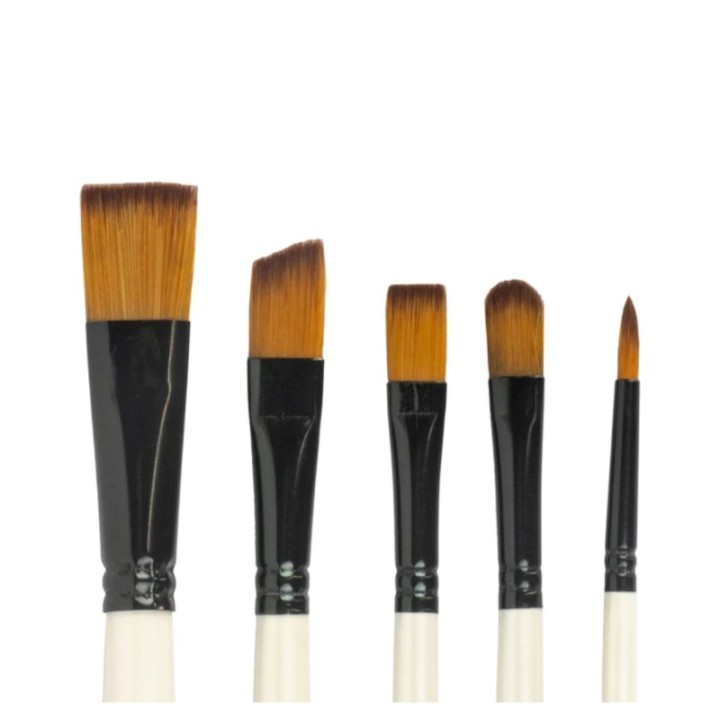 Nylon Artist Brush 5 Pcs Set