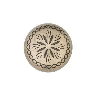 Dome Spot Concho with Post antique nickel