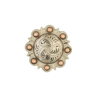 Berry Concho Antiques Silver & copper w/ chicago screws