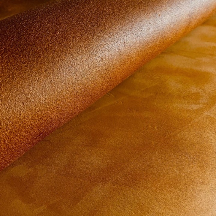double bend 3.5mm nubuck light brown