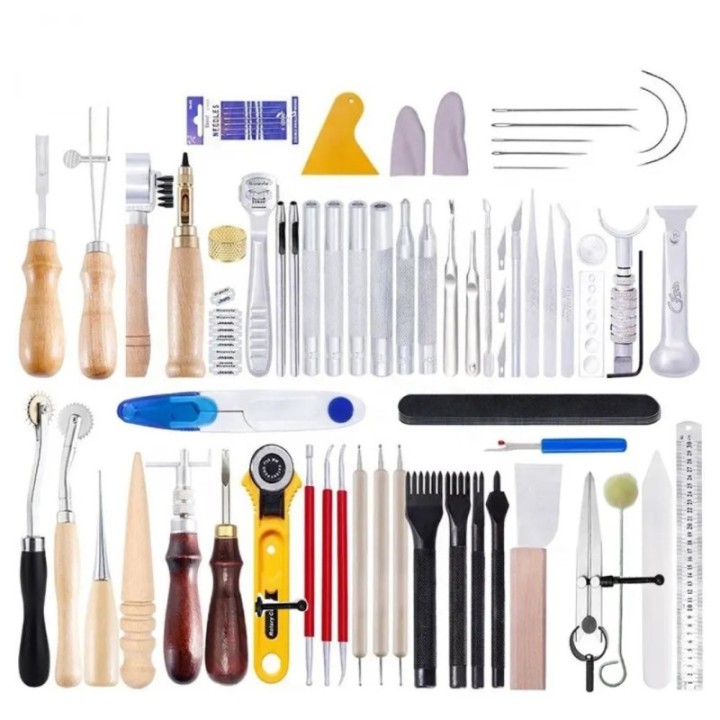Kit d'outil de travail du cuir deluxe