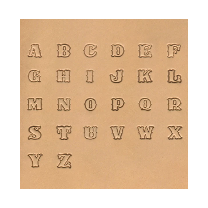 Ensemble de 27 tampons d'alphabet majuscule standard, 19 mm (3/4")