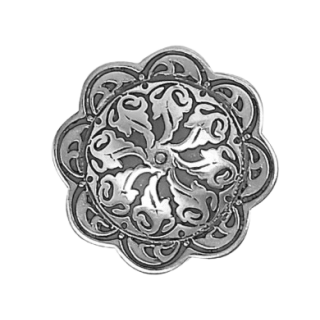 Concho floral avec vis chicago 45mm