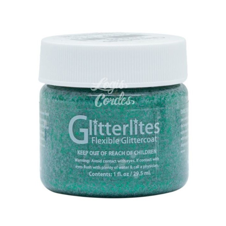 Angelus Glitterlites Paint 1 OZ Kelly Green