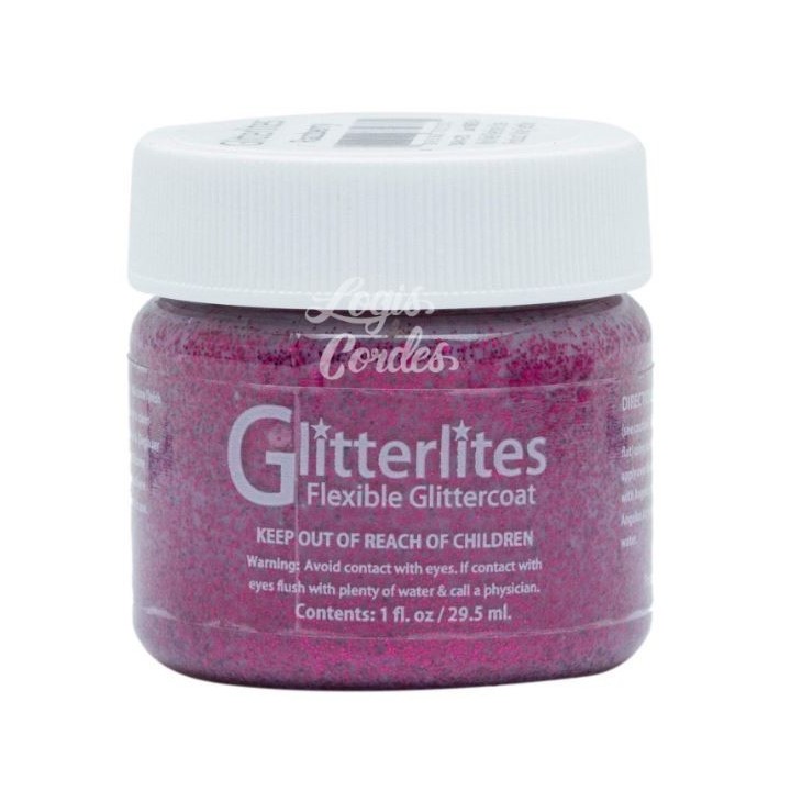 Angelus Glitterlites Paint 1 OZ Kelly Green