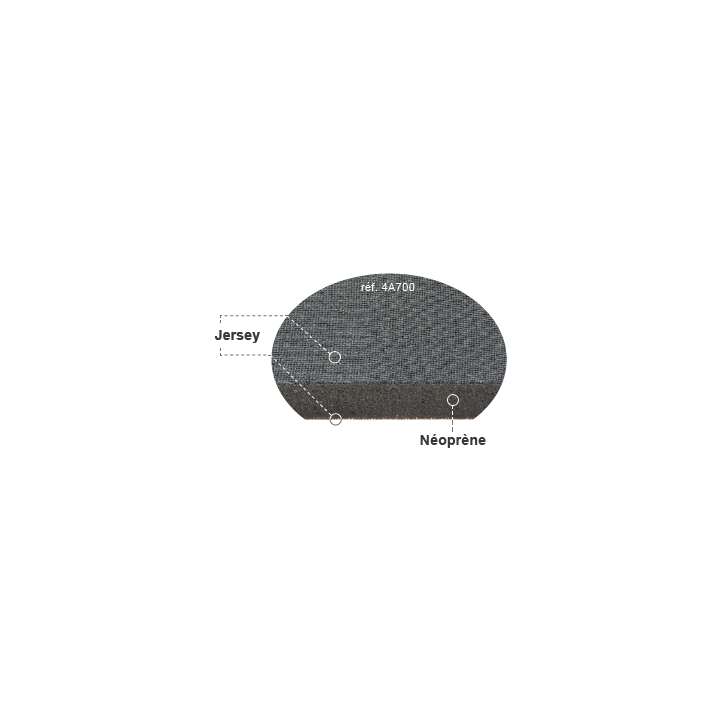 NEOPRENE 2 FACES TOILEES JERSEY 5MM