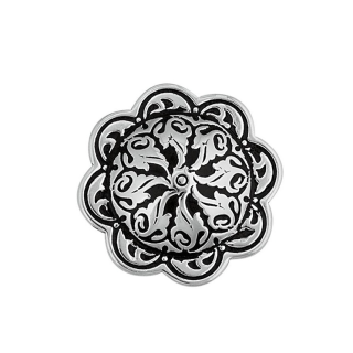 Concho floral accentué Jeremiah Watt avec poteau, 1"