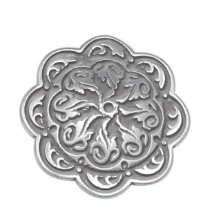 Concho floral accentué de Jeremiah Watt avec vis à bois