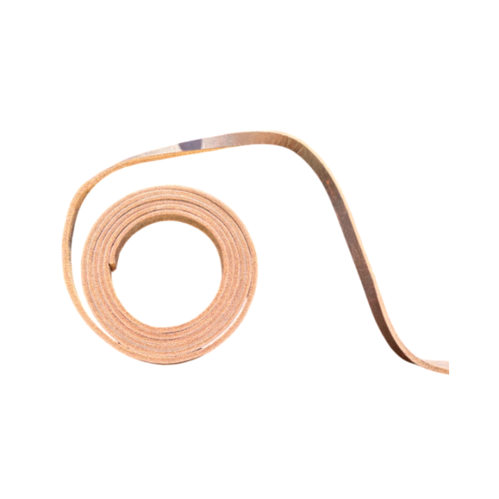 Lanière de cuir marron foncé