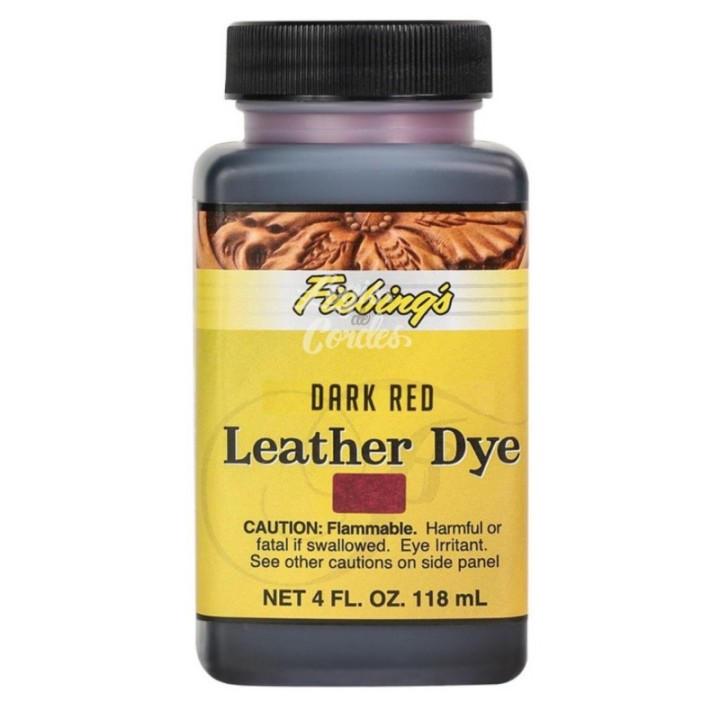 Leather Dye Rouge foncé/Dark red Fiebing's