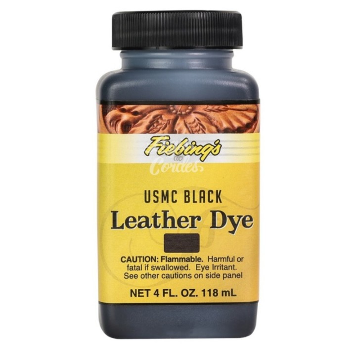 Leather Dye Noir USMC/USMC Black Fiebing's
