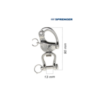 MOUSQUETONS ATTELAGE HS SPRENGER Breveté - Acier inoxydable