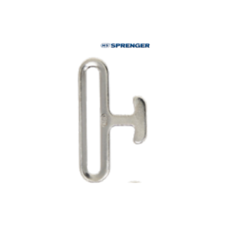 Boucle et passant de surfaix HS SPRENGER Acier nickelé