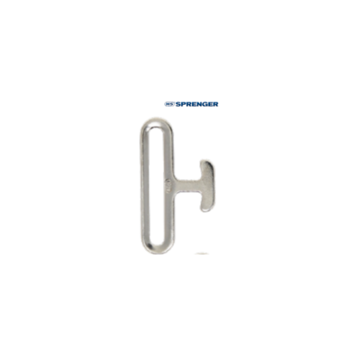Boucle et passant de surfaix HS SPRENGER Acier nickelé