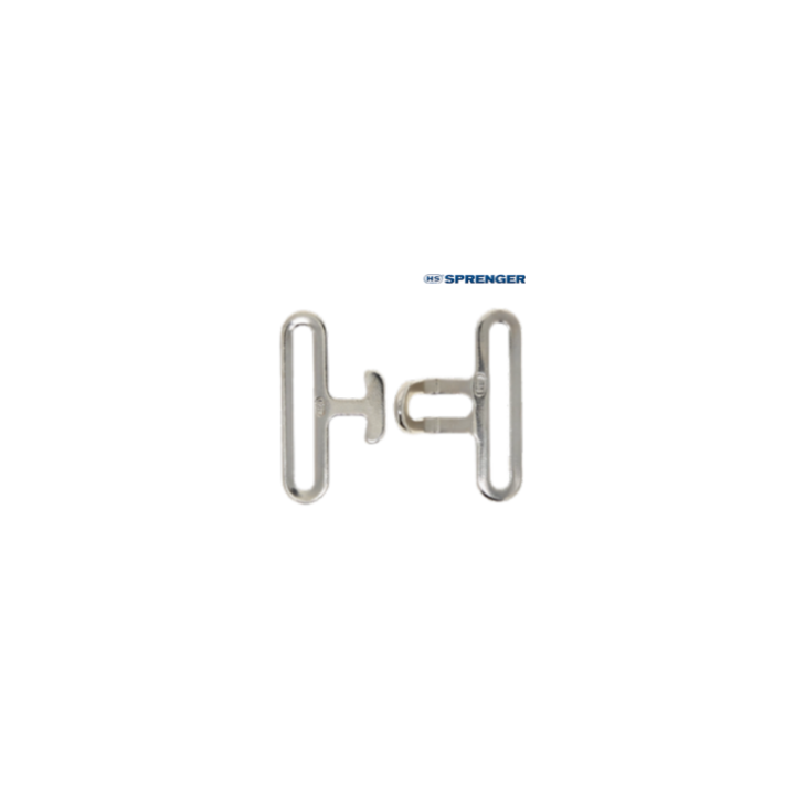 Boucle et passant de surfaix HS SPRENGER Acier nickelé
