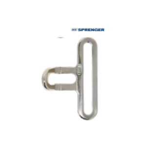 Boucle et passant de surfaix HS SPRENGER Acier nickelé