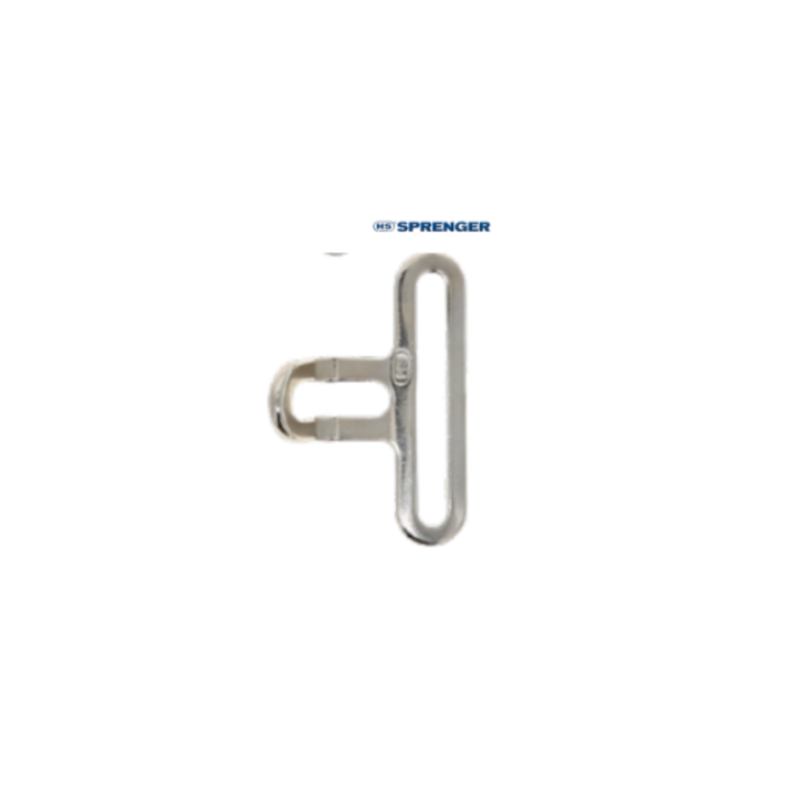 Boucle et passant de surfaix HS SPRENGER Acier nickelé