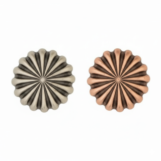 Pinwheel Concho with Post antique copper